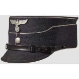 A Kepi for an NSFK Leader Blue gray body and visor (minor age), silver wire piping, aluminum eagle