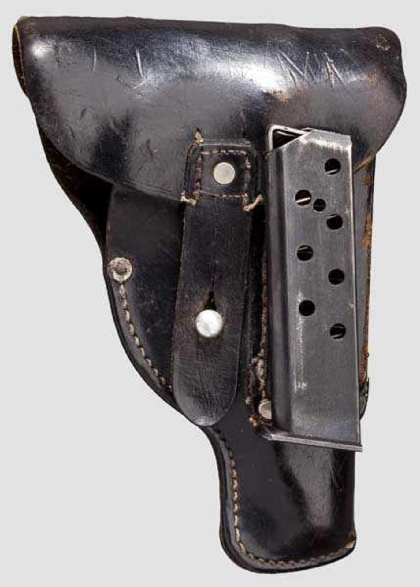 Sauer & Sohn Mod. 38, Polizei, mit Tasche, aus dem Besitz eines SS-Hauptsturmführers Kal. 7,65 mm, - Bild 3 aus 3