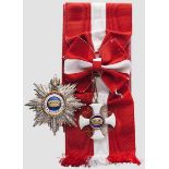 Orden der Krone Italiens - Großkreuzset In Gold gefertigte, elegante Schärpendekoration mit nur