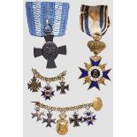 Militär Verdienst Orden - Sammler-Konvolut Kreuz der 3. Klasse mit Krone in einfacher, einseitiger