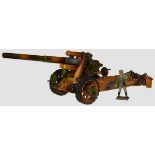 A Lineol Heavy Howitzer #1240 and 1 Figure Lineol, 7cm series, Heavy Howitzer / Schwere