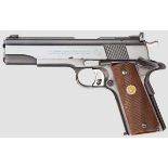 Colt Gold Cup National Match Kal. .45 ACP, Nr. 6601-NM. Blanker Lauf. Siebenschgüssig. Dt. Beschuss.