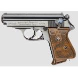 Walther PPK, ZM, PL - {Ehrenwaffe des Politischen Leiters{, mit PL-Tasche Kal. 7,65 mm Browning, Nr.