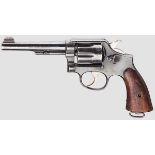 Smith & Wesson M & P, Victory Modell Kal. .38 S&W Spl., Nr. V348908. Nummerngleich. Blanker Lauf.