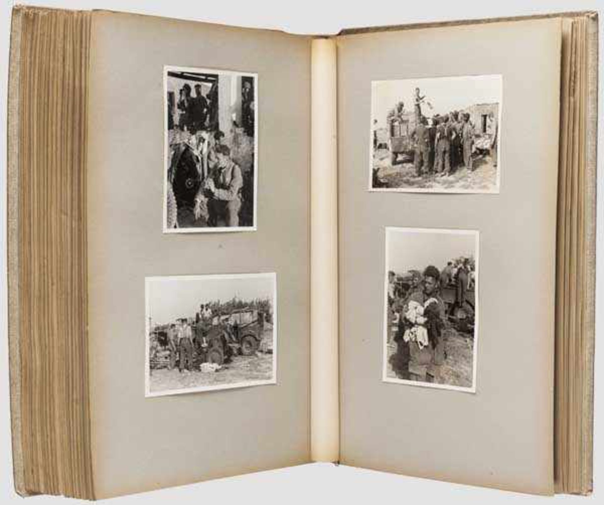 Erinnerungs-Fotoalbum - Einsatz der 3./Fallschirm-Fla.-Mg.-Btl. auf Kreta 1941 Seltenes Fotoalbum, - Bild 5 aus 7