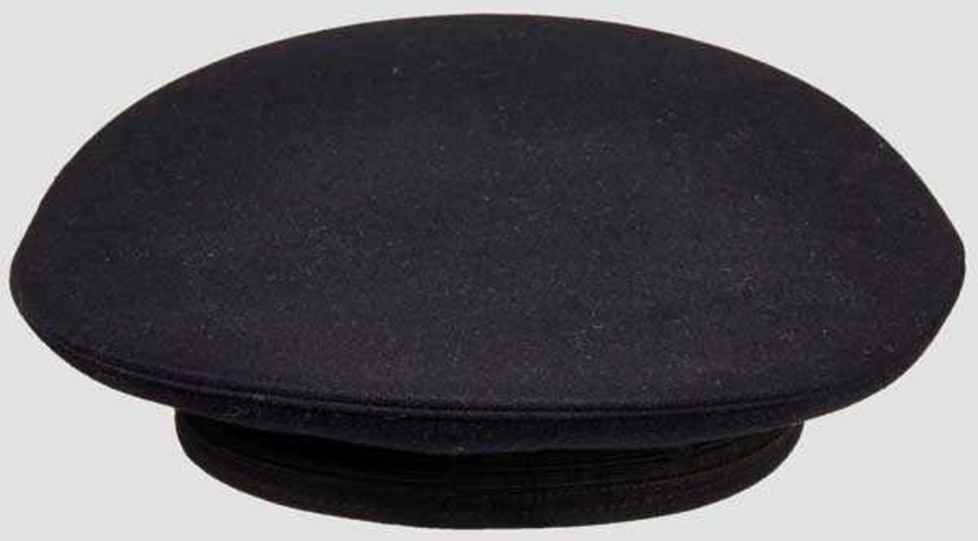 A Visor Hat for Officer of a Veterans' Organization Dark blue wool, Bevo black silk center band with - Bild 4 aus 6