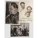 Hermann Göring und Frau Emmy - Unterschriften auf Privatfoto Unterschriften in Tinte verfasst,