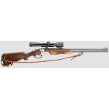 Bockbüchsflinte Blaser mit ZF Hensoldt Kaliber 16 / 70, 7 x 57R, Nummer 60010. Blanke Läufe,