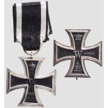 Eisernes Kreuz 1914 - Kreuz 1. und 2. Klasse Brustkreuz der ersten Klasse in der probemäßigen,