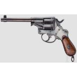 Revolver Mod. 1873, Hembrug, "Neues Modell" Kal. 9,4 mm, Nr. A 329. Nummerngleich. Blanker Lauf,