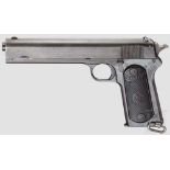 Colt Mod. 1902 (Military) Kal. .38 rimless, Nr. 38640. Blanker Lauf, Länge 6". Achtschüssig.