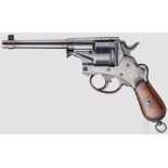 Revolver Mod. 1873, Hembrug, "Neues Modell" Kal. 9,4 mm, Nr. A 549. Nummerngleich. Blanker Lauf,