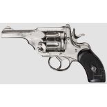 Webley Mark III .320 Pocket, vernickelt, um 1903 Kal. .320, Nr. 9354. Nummerngleich. Blanker Lauf,