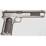 Colt Mod. 1902 (Military) Automatic Pistol Kal. .38 rimless, Nr. 13821. Fast blanker Lauf, Länge 6".