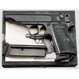 Personal Protection Weapon (PPW) Walther PP, in Box Kal. .22 l.r., Nr. 39863LR. Nummerngleich.