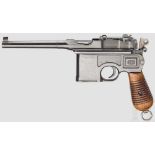 Mauser C 96 Mod. 1930 Kal. 7,63 mm Mauser, Nr. 919012. Nummerngleich. Leicht rauer Lauf, Länge 140