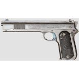 Colt Mod. 1902 (Sporting) Automatic Pistol Kal. .38 rimless, Nr. 6671. Blanker Lauf, Länge 6".