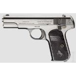 Colt Mod. 1908 .380 Hammerless Pocket Kal. .380 Auto, Nr. 28135. Blanker Lauf, Länge 3-3/4".