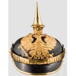 Helm für Offiziere im Grenadier-Regiment "Kronprinz" (1.Ostpreußisches) Nr. 1 Schwarz lackierte