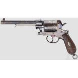 Offiziersrevolver Gasser Mod. 1870/74 Kal. 11,2 mm, Nr. 72793. Nummerngleich. Blanker Lauf, Länge