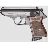 Walther PPK, Ulm Kal. 7,65 mm, Nr. 217794. Nummerngleich. Blanker Lauf. Siebenschüssig. Dt.