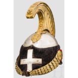 Helm M 1843 für Angehörige der schweren Kavallerie, 1861-78 Elmo Cavalleria mod. 1843 Vittorio