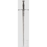 Maximilianisches Stechschwert, süddeutsch, um 1510/20 Breite, zur Spitze hin konisch verjüngte