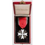 Verdienstorden vom Deutschen Adler - Kreuz 3. Stufe, im Verleihungsetui Silber vergoldet und weiß