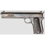 Colt Mod. 1900 Automatic Pistol Kal. .38 rimless, Nr. 2213. Fast blanker Lauf, Länge 6".