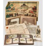 Fotoalbum China, um 1900, Stiche, Ansichtskarten und Drucke, Sammlung von "Ex Libris", Varia