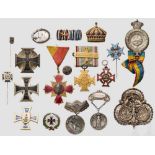 Konvolut Auszeichnungen, überwiegend Deutschland Zwei Eiserne Kreuze 1. Klasse 1914, mehrteilig