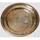 Adolf Hitler - a Small Round Serving Platter from the Table Silver of the New Reich Chancellery,