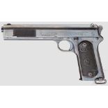 Colt Mod. 1902 (Military), mit Colt-Brief Kal. .38 rimless, Nr. 13665. Blanker Lauf, Länge 6".