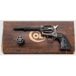 Colt Single Action Army 1873, "Peacemaker .22", mit Wechseltrommel, postwar Kal. .22 l.r., Nr.