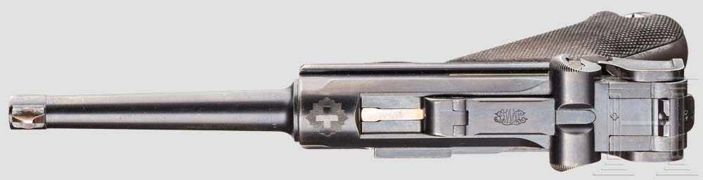 Parabellum Mod. 1900, 3. Ausführung Kal. 7,65 mm Luger, Nr. 1340. Nummerngleich inkl. - Image 3 of 3