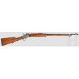 Remington Army Rolling Block Rifle, Export Kal. 8 mm M 95, ohne S/N. Lauf schwach matt, Länge 30".