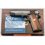 Colt Combat Commander, Sonderkaliber, im Karton Kal. 9 mm Steyr, Nr. 80BS27207. Blanker Lauf,