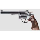 Smith & Wesson Mod. 14-2, "The K-38 Target Masterpiece" Kal. .38 Spl., Nr K524309. Blanker Lauf,