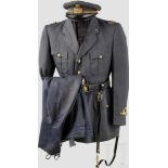 Uniform für Leutnants der "Regia Aeronautica" im 2. Weltkrieg Schirmmütze mit Deckel aus grauem