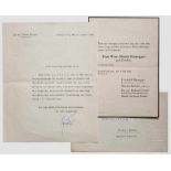 Roland Freisler - Brief mit Originalunterschift, im Kuvert Maschinegeschriebener Brief an Frau Luise