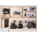 Vier Fotoalben vom Einsatz in Norwegen und von der Murmansk-Front Die z.T. beschrifteten Alben mit