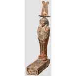 Ptah-Sokar-Osiris-Skulptur, altägyptisch, Mitte 1. Jtsd. v. Chr. Mumienförmige Holz-Statuette des