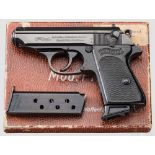 Walther PPK-L (P 21), Bundeswehr Kal. 7,65 mm, Nr. 503635. Blanker Lauf, siebenschüssig. Div. Bw-