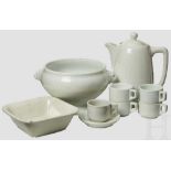 A Small Collection of Canteen Crockery Nine piece group of Army crockery, stamped at bottom with