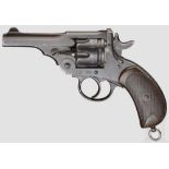 Webley Mark II Service Revolver, Rhodesien Kal. .455, Nr. 55586. Nummerngleich. Blanker Kipplauf,