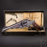 Revolver System Smith & Wesson 3rd Mod. Russian, Ludwig Loewe, Berlin, im Originalkasten Kal. 11 mm,