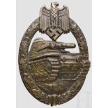 Panzerkampfabzeichen in Bronze - Juncker Fertigung Hohlprägung in Feinzink mit nahezu perfekt