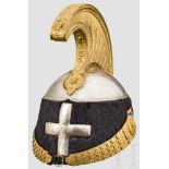 Helm M 1880 für Angehörige der schweren Kavallerie, 1900-46 Elmo Cavalleria mod.1880 VE III Korpus