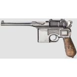 Mauser C 96 "Wartime Commercial" Kal. 7,63 mm Mauser, Nr. 424396. Äusserlich nummerngleich, Lauf