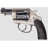 Revolver Oury Kal. 8 mm Lebel, Nr. 2. Blanker Lauf, Länge 55 mm. Fünfschüssige, nach rechts